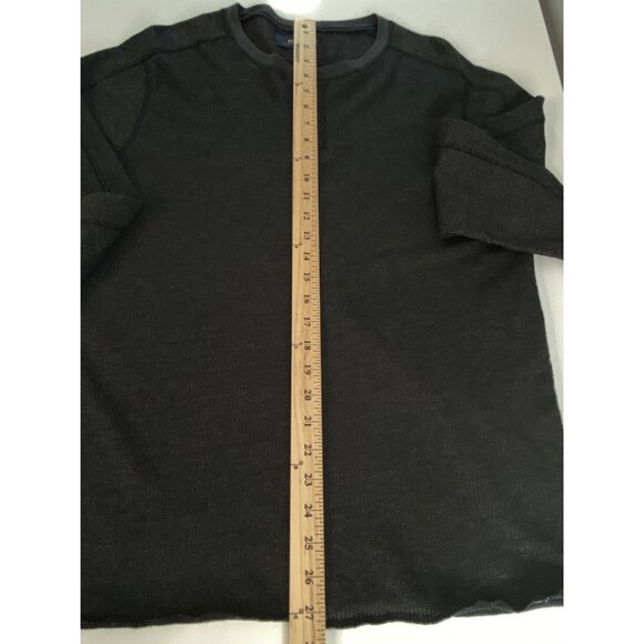 Roark 2 Button Henley Range Rat Slub Waffle Pullover Charcoal Gray Men’s Large - Picture 9 of 14